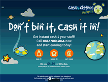 Tablet Screenshot of cash4clothes.co.uk
